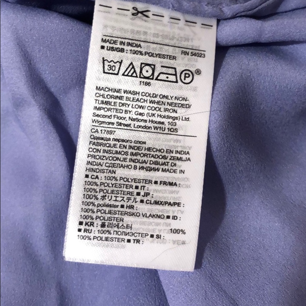 Banana Republic lavender 👚 blouse. Size L tall. NWT⚠️FIRM⚠️ - Picture 5 of 7